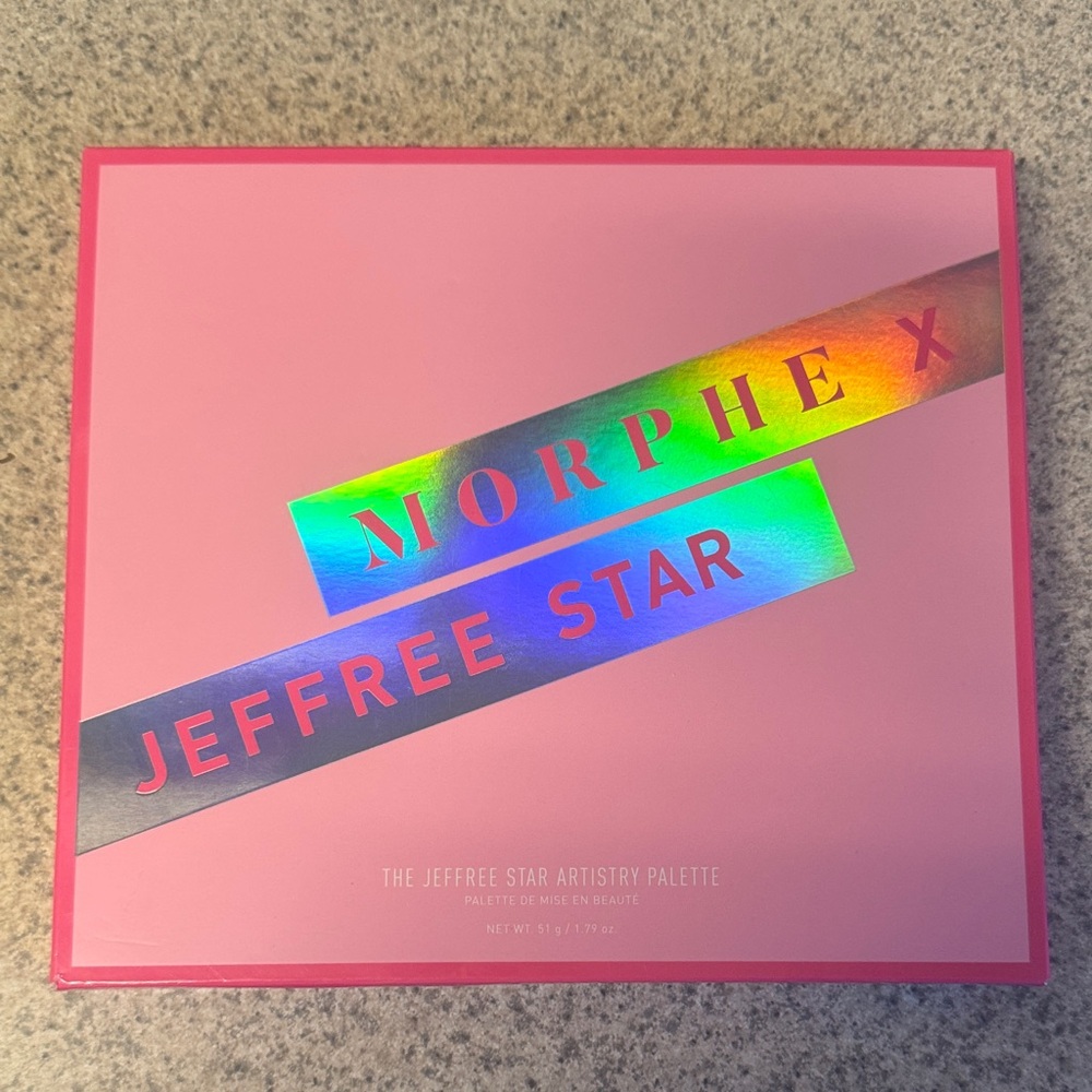Morphe Jeffree Star Artistry Palette - Pink and Holographic